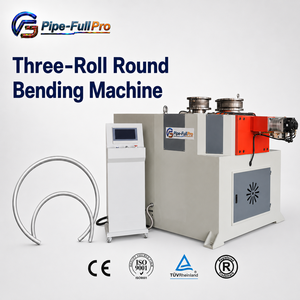 3 Roll Pipe Rolling Machine Electric Automatic Tube <b>Roller</b> for Stainless Steel and Aluminum Profiles - Product Image 1