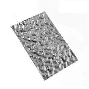 แผ่นโลหะเคลือบโลหะ PVD ลายคลื่นน้ำแผ่นสแตนเลสพื้นผิวประทับกระจกเคลือบเงา - Product Image 2