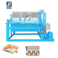 Petite entreprise d'investissement petite machine faisant des plateaux d'oeufs, machine semi-automatique de plateau d'oeufs sans dessiccateur