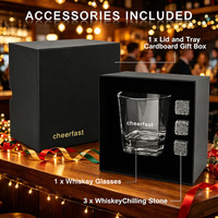 Superbe coffret cadeau de pierres à whisky, excellentes pierres à whisky pour refroidir les boissons, avec boîte cadeau pour whisky ou spiritueux fins