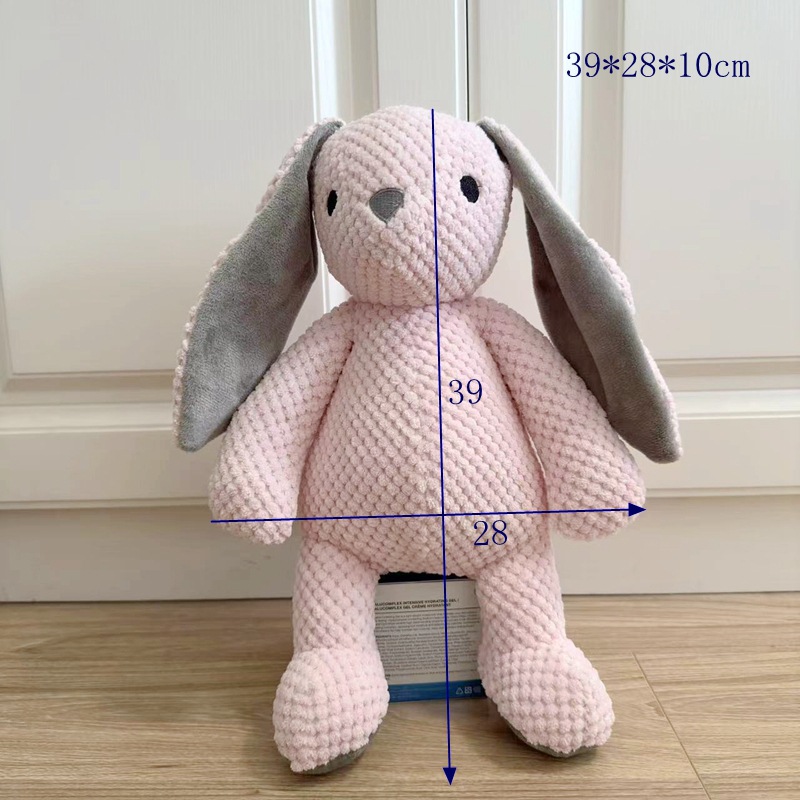 Grande coniglio rosa giocattolo 250g