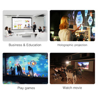 Projecteur laser WiFi 4K 8K DLP 3LCD 3300 ANSI K200X pour réunions scolaires/affaires