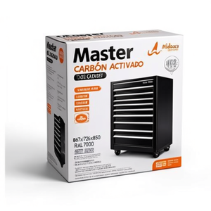Fami Master Key Comfort <b>Drawer</b> Cabinet 7 <b>Drawers</b> 867x726x850 Mm Dark Grey Ral7000 <b>Tool</b> Storage - Product Image 2