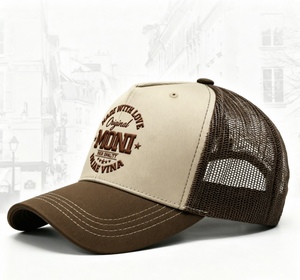 Casquette de baseball vintage personnalisée avec logo, broderie 3D, en coton et maille, fermeture snapback, haute qualité, unisexe, pour les sports de plein air - Product Image 3