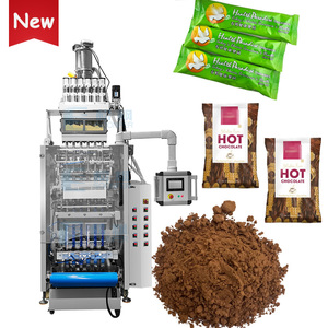 Máquina automática de envasado en Barra de bolsitas de té de la leche de varios carriles Máquina de envasado de polvo de café y cacao de 6 líneas - Product Image 1