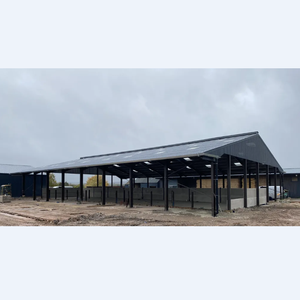 Assemblea veloce struttura prefabbricata in acciaio stalla Design tradizionale Ranch di bestiame con penna per bovini e ovini - Product Image 3