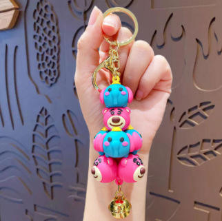 ดนตรีสัตว์เล็กซ้อนกัน-หมีสตรอเบอร์รี่ - บรรจุภัณฑ์ถุง opp