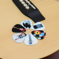 Lot de plectres de guitare en celluloïd Cheerhas pour guitares électriques, basses et acoustiques - Design tendance et imperméable, multicolores