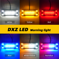 Feu de position latéral et d'avertissement ambre 16 LED 12V-24V DXZ JB-16LED-Y, lampe indicatrice de dégagement pour camion, remorque, camping-car, poids lourd, bus, bateau