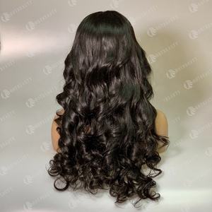 Peluca de cabello humano sin procesar, peluca de cabello Funmi con rizo de <span class=keywords><strong>huevo</strong></span> de 12a, doble estiramiento, venta al por mayor - Product Image 3