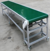Petite puissance en acier inoxydable PVC systèmes de bande transporteuse en caoutchouc prix industriel incliné convoyeur à bande Machine convoyeurs à bande