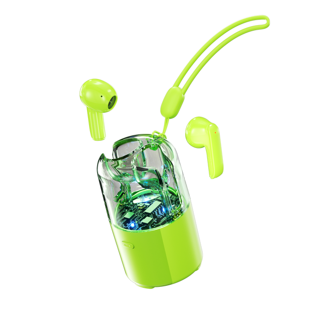 Two in One Portable Wireless In-Ear Earbuds with BT Speaker TWS Silicone Lanyard LED Battery Indicator JL Chipset Electronics
