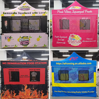 Stand de limonade sportive personnalisé, kiosque alimentaire extérieur, tente pop-up avec impression de logo, imperméable, taille personnalisable pour événements et marchés