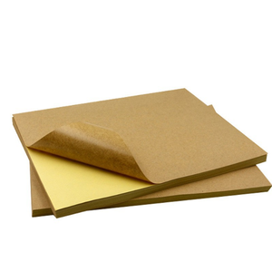 500pcs/roll Round Natural Kraft Handmade Kawaii Thank You Laptop Sticker Seal <b>Labels</b> Stationery <b>Labels</b> and Packaging - Product Image 1