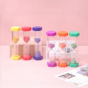 Minuteur en forme de sablier hexagonal Art Déco écologique 1/3/5/10/15 minutes pour la décoration de bureau à domicile ou comme cadeau - Product Image 4