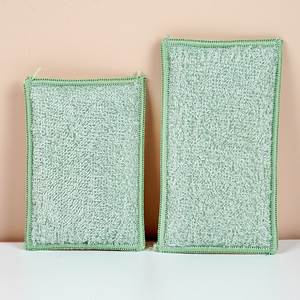 Tampon à récurer en éponge magique en fibre de <span class=keywords><strong>bambou</strong></span> Meilleur vendeur Éponge de nettoyage de vaisselle Éponge de cuisine à récurer réutilisable - Product Image 4