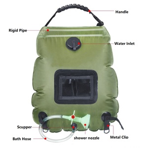 Ducha Portátil Plegable para <span class=keywords><strong>Camping</strong></span>, con Calentamiento Solar, 20L, para Viajes y Baño al Aire Libre - Product Image 2