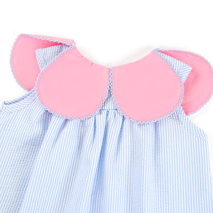Puresun Abiti Estivi per Bambine 10-12 Anni, Colletto a Petalo, Cotone Traspirante, Lunghezza al Ginocchio, Prezzo all'Ingrosso OEM/ODM - Product Image 3