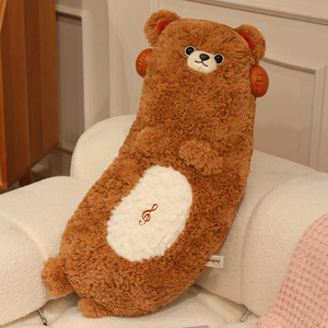 Oreiller en peluche doux et long de 75/100 cm, motif canard, <span class=keywords><strong>panda</strong></span>, ours, pingouin, pour la relaxation et le soutien pendant le sommeil des femmes et des filles - Product Image 4