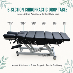 Mesa Quiropráctica Profesional de 6 Secciones con Ajuste Manual para Clínica de Fisioterapia y Centro de Rehabilitación - Product Image 5
