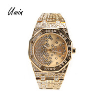 Montre UWIN 2022, nouveau design, Star Dust Bling Iced Out, qualité de marque, montre de créateur, style hip hop, pour rappeurs.