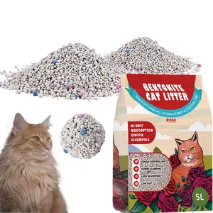 Dust Free Formula is Quickly Agglomerated and Has Good Water Absorption 1-3.5mm Ball Bentonite Cat Litter