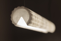 Lustre linéaire minimaliste moderne en albâtre, luminaire suspendu décoratif en laiton pour salon, chambre à coucher, salle à manger