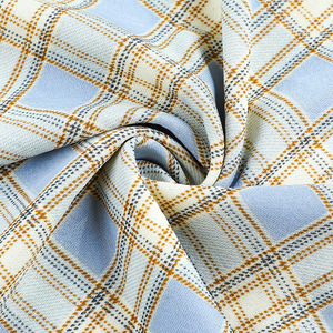 <span class=keywords><strong>Pantalon</strong></span> long ample décontracté à coupe droite à taille haute en tissu fin à <span class=keywords><strong>carreaux</strong></span> pour femmes - Product Image 4