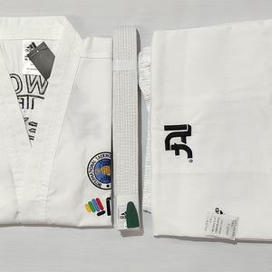 <span class=keywords><strong>Uniforme</strong></span> <span class=keywords><strong>de</strong></span> <span class=keywords><strong>Taekwondo</strong></span> ITF Quteng, Material Acanalado con Logotipo Personalizado, Alta Resistencia, Unisex, para Entrenamiento - Product Image 2