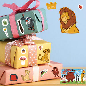Autocollants de dessin animé <span class=keywords><strong>Roi</strong></span> <span class=keywords><strong>Lion</strong></span> pour fête, autocollants de jeu pour enfants garçons, autocollants à thème <span class=keywords><strong>lion</strong></span> pour fête, cadeau de fête - Product Image 6