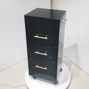 New High Quality Beauty <b>Tool</b> Collecting Salon Trolley Rolling Multi-function Gold Frame Beauty Trolleys <b>Cart</b> With Double Storage - Product Image 3