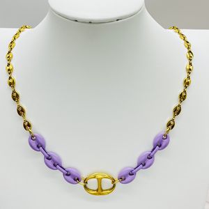 hc Ensemble <span class=keywords><strong>de</strong></span> bijoux plaqué <span class=keywords><strong>or</strong></span>, motif <span class=keywords><strong>grain</strong></span> <span class=keywords><strong>de</strong></span> <span class=keywords><strong>café</strong></span> et nez <span class=keywords><strong>de</strong></span> cochon, comprenant une chaîne à maillons plats facettés, une chaîne Figaro et un style Hong Kong - Product Image 4