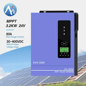 Anern 3000W 24V inversor de onda sinusoidal pura híbrido 3kw inversor solar