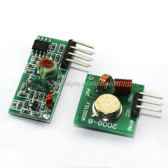 Stock 5V DC Super Regenerative Wireless Receiver Transmitter Module RF 433Mhz 315Mhz Module