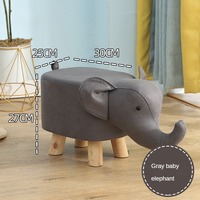 Chaise décorative de salon en forme d'éléphant de dessin animé, de haute qualité, très tendance, également utilisable comme marchepied