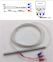 Sensor Suhu Industri Transduser Genggam PT100 PT1000 Kelas A/B RTD 5x50mm