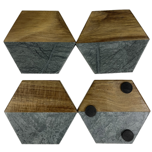 Sous-verres en marbre de forme irrégulière, de luxe, modernes et élégants, écologiques, de haute qualité, sur mesure, en gros, diamètre 100 mm/98 mm - Product Image 2