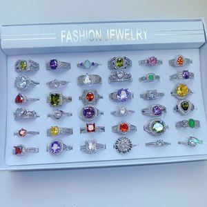 High Quality Fashion Colored Zircon Diamond Personalized Ring Gold Plated Big Gemstone Ring Jewelry Ring Wholesale - Product Image 6