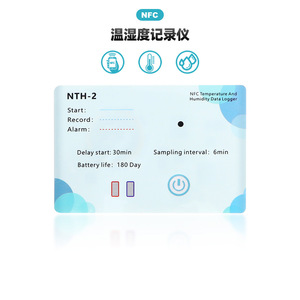 Registrador de Datos de Temperatura y Humedad NTH 2 NFC con Muestreo de 6 Minutos y 180 Días de Duración de la Batería - Product Image 1