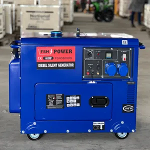 Sound Proof Air cooled Diesel Generator 5kw for house backup