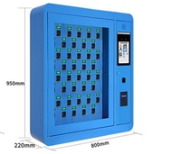 Armoire de gestion de clés intelligente Stockage de haute sécurité Concessionnaire automobile Système Rfid Armoire à clés murale en libre-service à verrouillage intelligent
