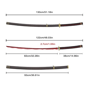 ดาบคาตานะ MS 130 ซม. เกม "Elden Ring" ใบมีด 440ss "River of Blood" ดาบซามูไรญี่ปุ่นแท้ - Product Image 2