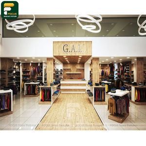 Présentoir de Magasin de Vêtements Élégant avec Panneau Rétroéclairé et Armoire à Vêtements Suspendus – Fonctionnalité d'Affichage Visuel - Product Image 1