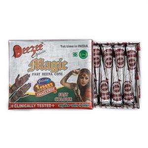 Cône de henné traditionnel Magic Maroon Mehandi prêt à l'emploi, pâte lisse pour mariages, fêtes et créations artistiques - Product Image 3