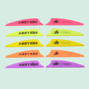 Plumes de flèche en caoutchouc blanches et noires de 2 pouces pour <span class=keywords><strong>tir</strong></span> <span class=keywords><strong>à</strong></span> <span class=keywords><strong>l</strong></span>'<span class=keywords><strong>arc</strong></span>, accessoires de chasse et de bricolage - Product Image 2