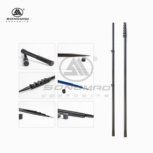 <strong>Telescoping</strong> Pole High Quality 12m 15m 20m 25m Carbon Fibre Telescopic Pole With Flip Lock - Product Image 4