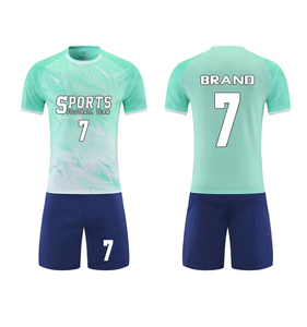 KUYI定制夏季足球训练服套装批发定制成人足球球衣和运动服男式球衣 - Product Image 2