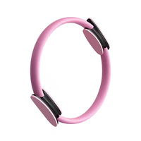 Ring Pilates Magic Circle untuk Kebugaran Yoga, Logo Kustom Studio Gym, Lembut Elastis Nyaman Fleksibel, Membentuk Tubuh, Mengencangkan, dan Latihan Resistance
