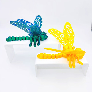 WANCAI OEM02025 Mignonne figurine de libellule imprimée en 3D, modèle en plastique, figurines de libellules personnalisées en usine, cadeaux de décompression pour enfants - Product Image 5