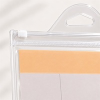 Sac à fermeture éclair en PVC givré personnalisé avec poignée souple, sac cosmétique en PVC, pochette de rangement pour maquillage et articles de toilette en plastique, fermeture éclair, pour les voyages